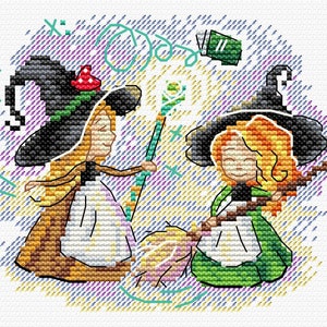 Cross Stitch Kit MP Studia - Magic cleaning, M-676