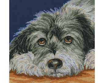 Cross Stitch Kit RTO - "Dog melancholy"