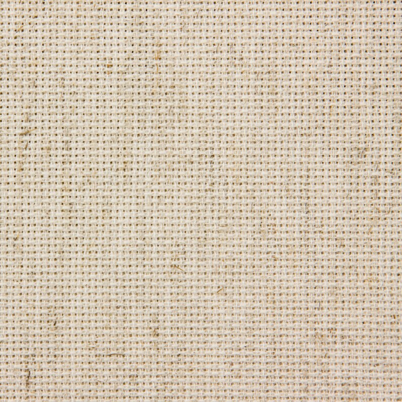 May include: Close-up of a beige woven fabric with a fine, even weave. The fabric has a slightly rough texture and a subtle sheen.