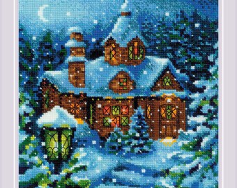 Cross Stitch Kit Riolis - Snowfall in the Forest, R2029