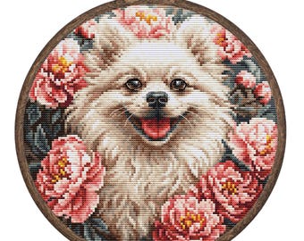 Cross Stitch Kit with Hoop Included Luca-S - Spitz, BC237