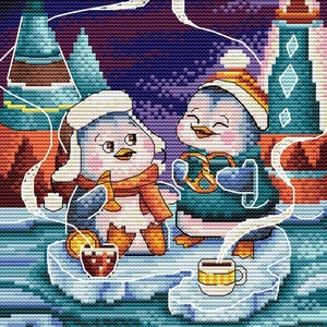 Cross Stitch Kit MP Studia - Warm conversation, NV-798