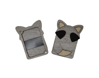 Needle case - raccoon, kf056/8