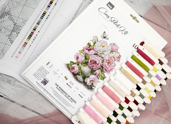 mine ‼️ Cross Stitch Kit Luca-s - the Romance of Roses, B7040 - Etsy