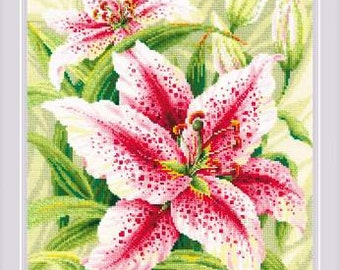 Cross Stitch Kit Riolis - Lilies, R2000