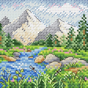 Cross Stitch Kit MP Studia - Mountain majesty, M-640