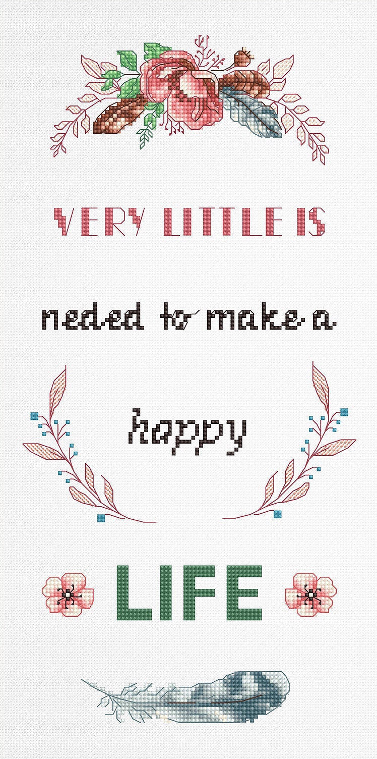 Cross Stitch Kit Luca-S - Slogan, B1164