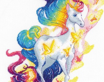 Cross Stitch Kit Riolis - Fairy Unicorn, R1939