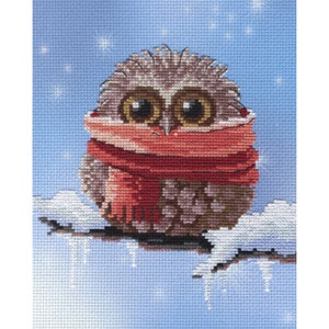 Cross Stitch Kit MP Studia - Owl - Winter, SRK-303