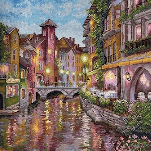 Cross Stitch Kit Merejka - La Riviere, K-158