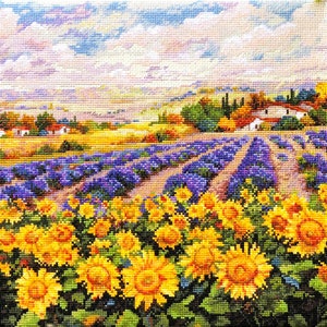 Cross Stitch Kit Merejka - Fields of Lavender and Sun,  K-179