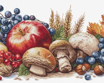 クロスステッチキット ルカ-S ゴールド - 秋の収穫、BU5071 - Etsy 日本