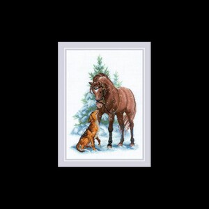 Cross Stitch Kit Riolis -  &quot;Hey Buddy!&quot;