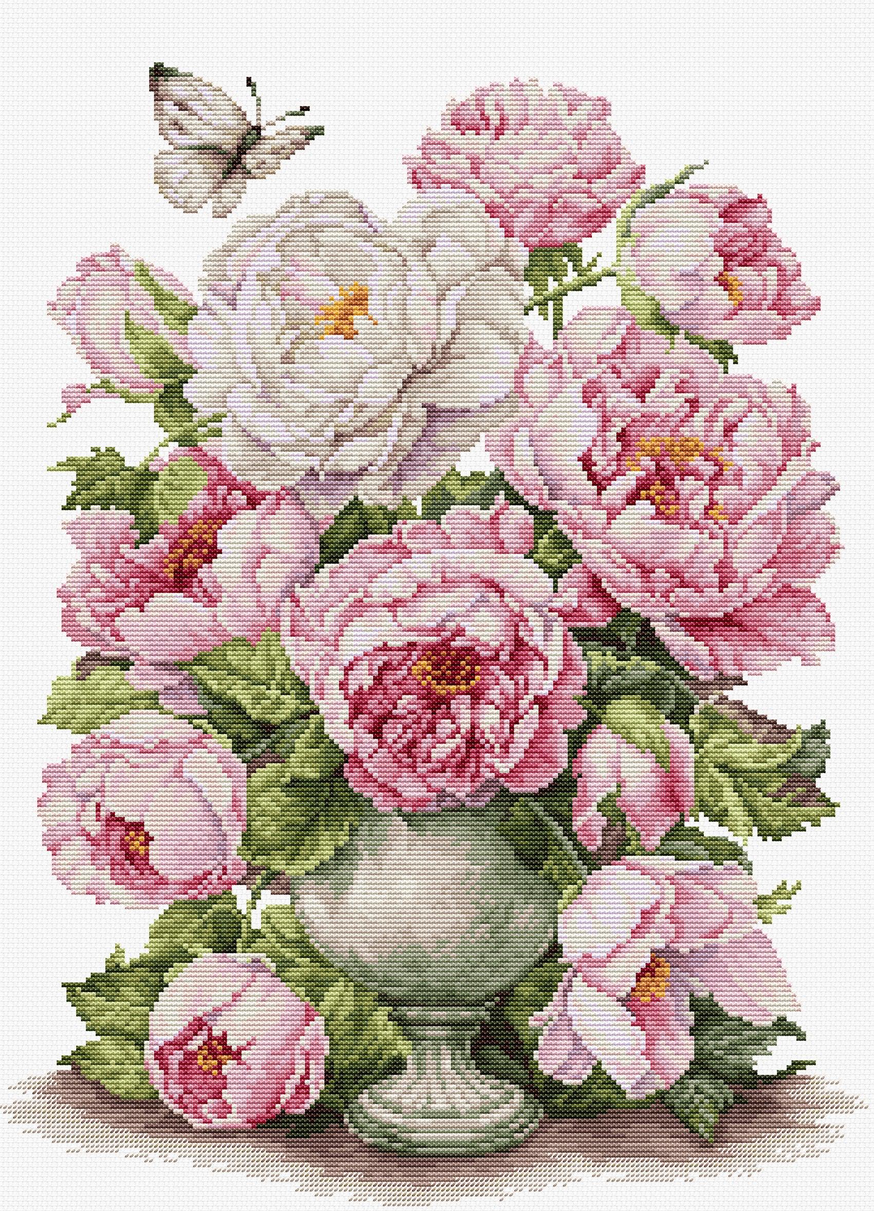 mine ‼️ Cross Stitch Kit Luca-s - the Romance of Roses, B7040 - Etsy