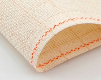 Aida 18 Ct. Zweigart, Tissu de couture, Toile de point de croix, 100% coton, Grille d'aide lavable
