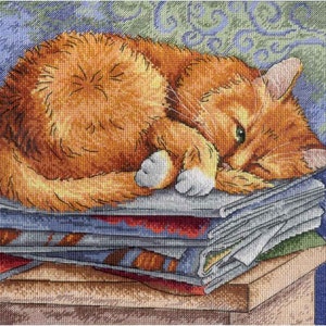 Cross Stitch Kit MP Studia - Studying Cat, SNV-595
