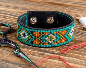 Kreuzstich-Set „Schmetterlinge Auf Klee“ – Komplett Mit Garn & Nadel