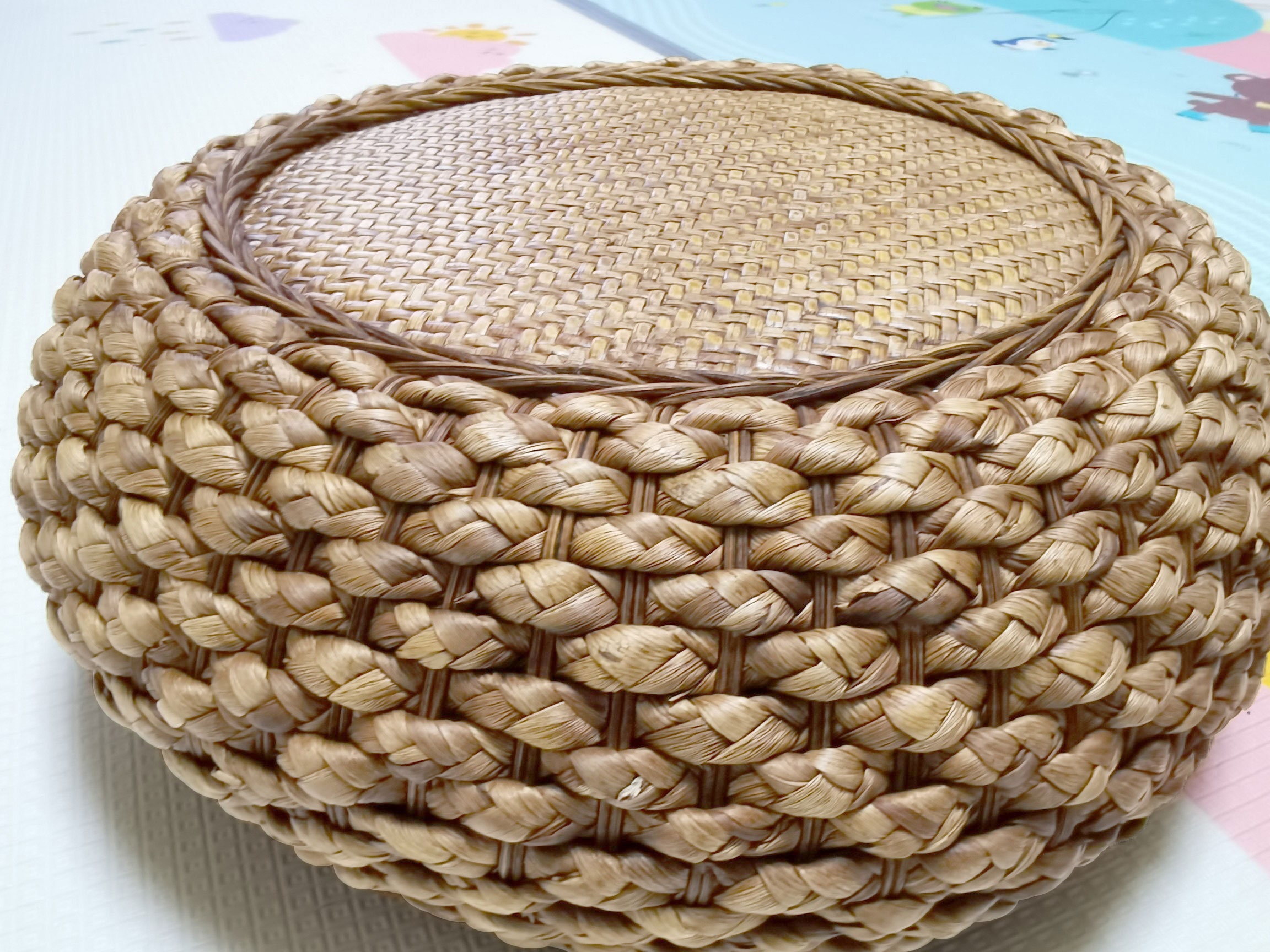Rattan Futon Cushion Rattan Tatami Cushion Balcony Floor Round Cushion
