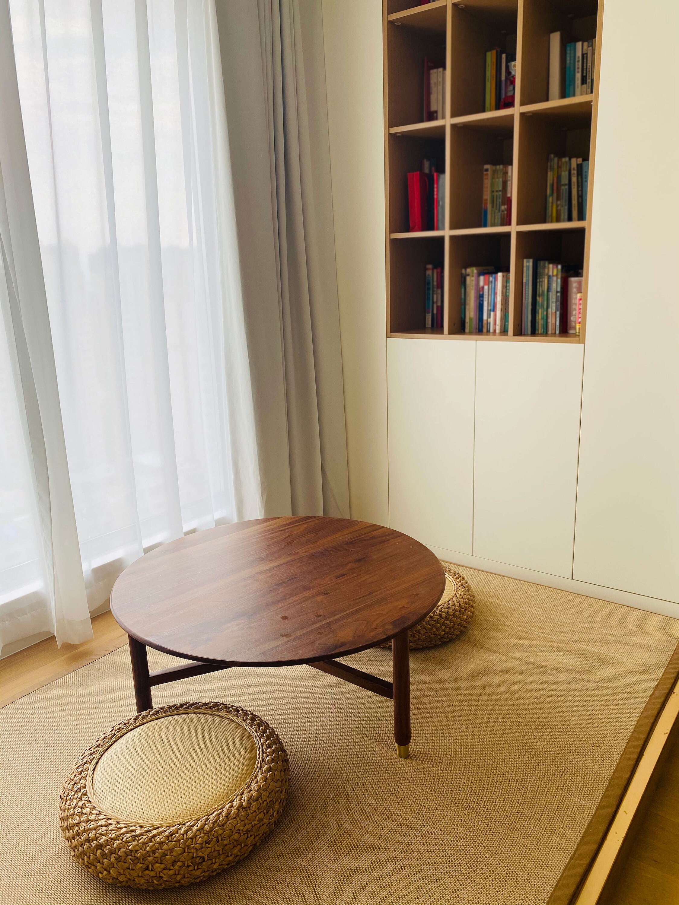 Rattan Futon Cushion Rattan Tatami Cushion Balcony Floor Round Cushion