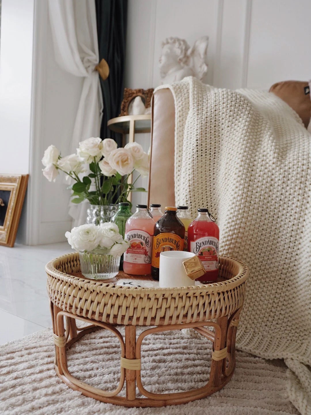 Rattan woven coffee table online
