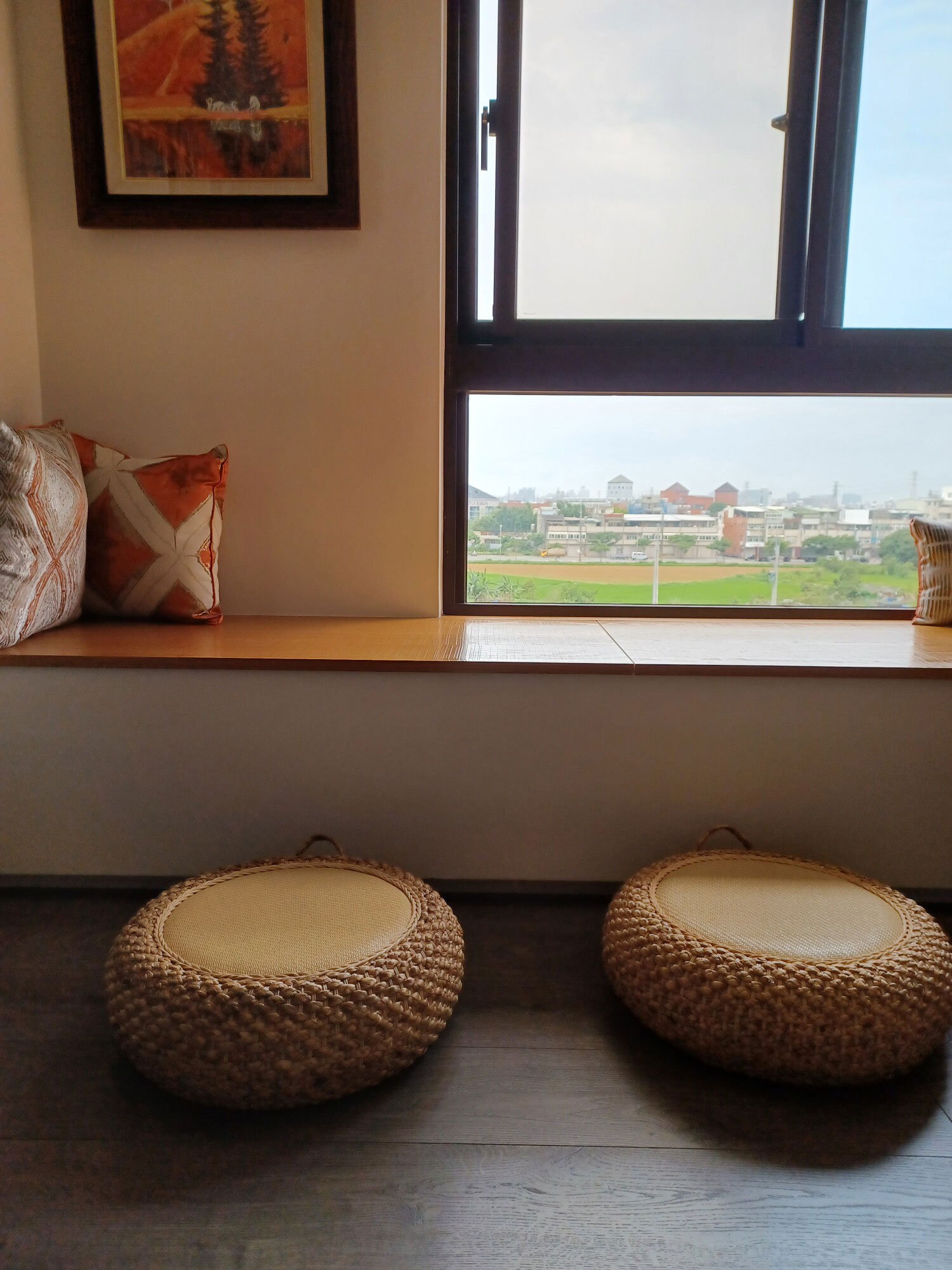 Rattan Futon Cushion Rattan Tatami Cushion Balcony Floor Round Cushion