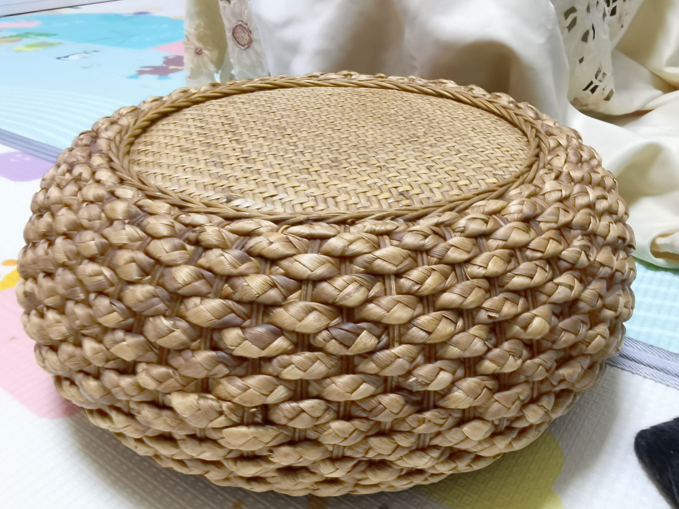 Rattan Futon Cushion Rattan Tatami Cushion Balcony Floor Round Cushion