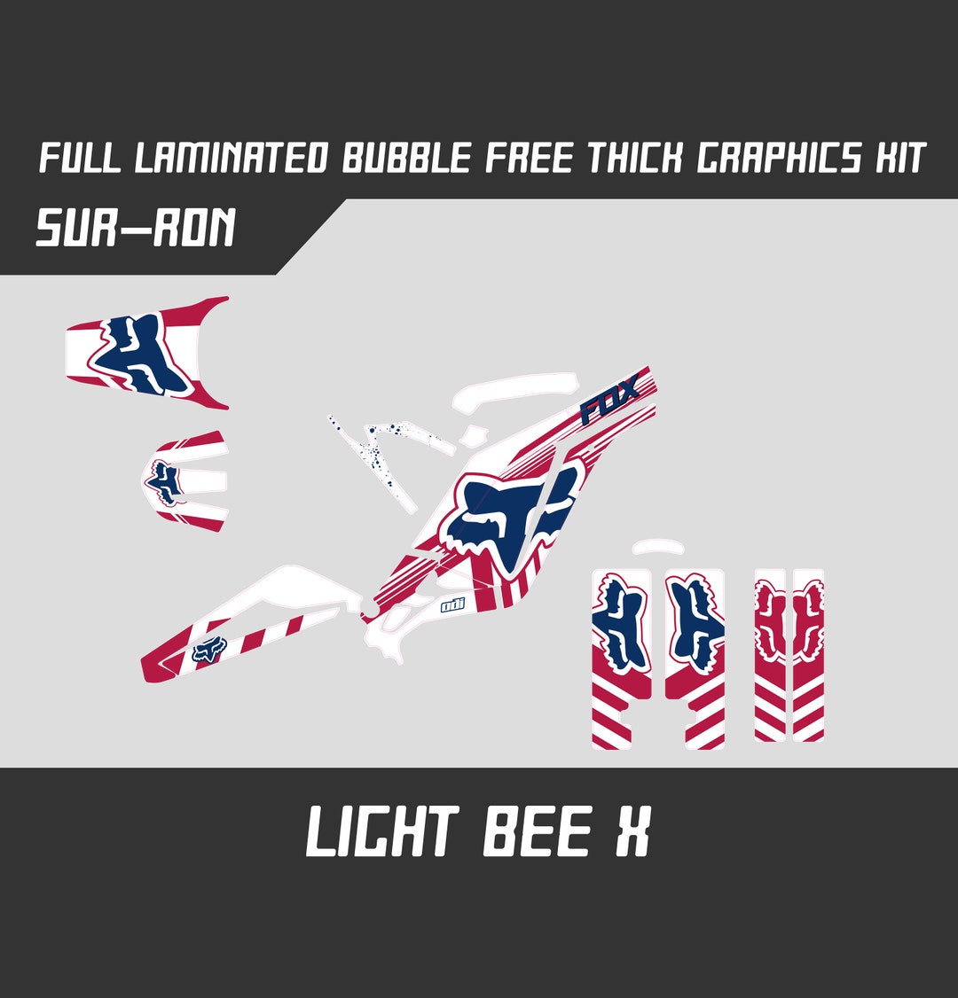 Ron Graphics SUR RON USA Full Graphics Kit Gloss or Matte Laminated Bubble - Etsy India
