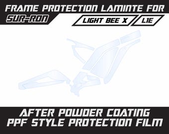 SUR RON Light Bee X PPF Style Protection Vinyl - Clear Wrap After Powder Coating For Metal Parts Laminate Decal Sticker Set Surron Lbx Cover