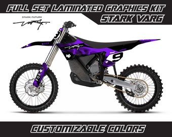 Kit Autocollants Graphiques Complet Pour Stark VARG - Noir Kit Autocollants Graphiques Complet Pour Stark VARG - Noir