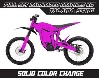 TALARIA STING Purple Solid Full Color Change Graphics Kit Gloss or Matte Laminated Bubble Free Thick