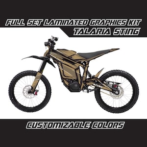 Kit déco complet dessin animé TALARIA STING marron armée laminé brillant ou mat épais sans bulles
