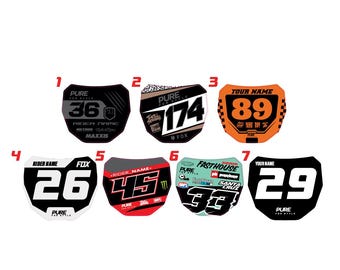 Custom ODI, E Bike Front Plate Sticker – Personalized MTB, DH, Sur Ron Bike Decal