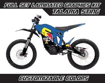 TALARIA STING R Bull Full Graphics Kit Gloss or Matte Laminated Bubble Free Thick