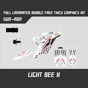 Kit graphique complet Beast SUR RON, brillant ou mat, laminé Surron sans bulles, épais
