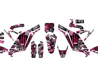 Kit D'autocollants Sur Ron Light Bee X – Rose/Orange – Graphisme Bombe (neuf)