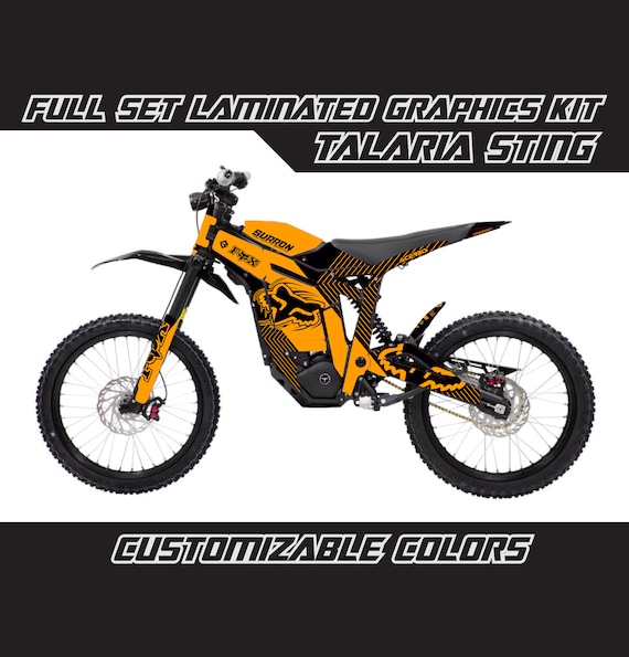TALARIA STING Fox Ktm Orange Full Graphics Kit Custom Gloss or Matte Laminated Bubble Free Thick Etsy Canada