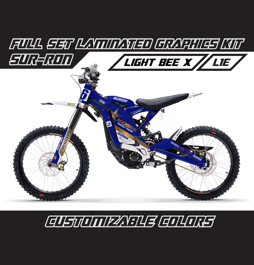 SUR RON Light Bee X Batterie Grafik Kit Glanz Oder Matt Surron Laminierte Abziehbilder Dicke Aufkleber Vinyl Wrap Cover Schutz Set - Österreich