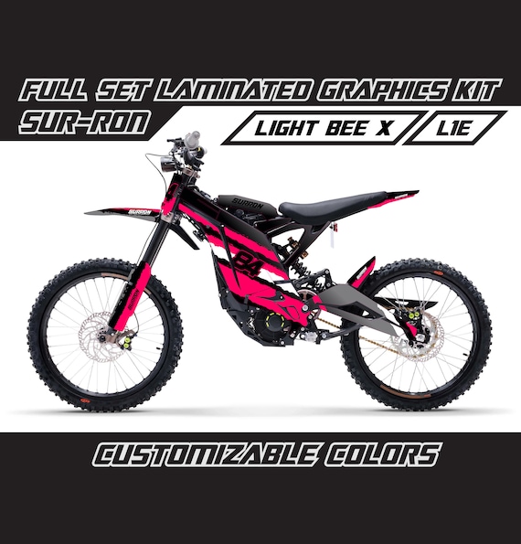 SUR RON Motocross Hot Pink Full Graphics Kit Gloss or Matte