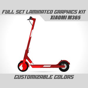 Xiaomi M365 Scooter Graphics Kit: Laminated Vinyl Decal Wrap - Gloss or Matte