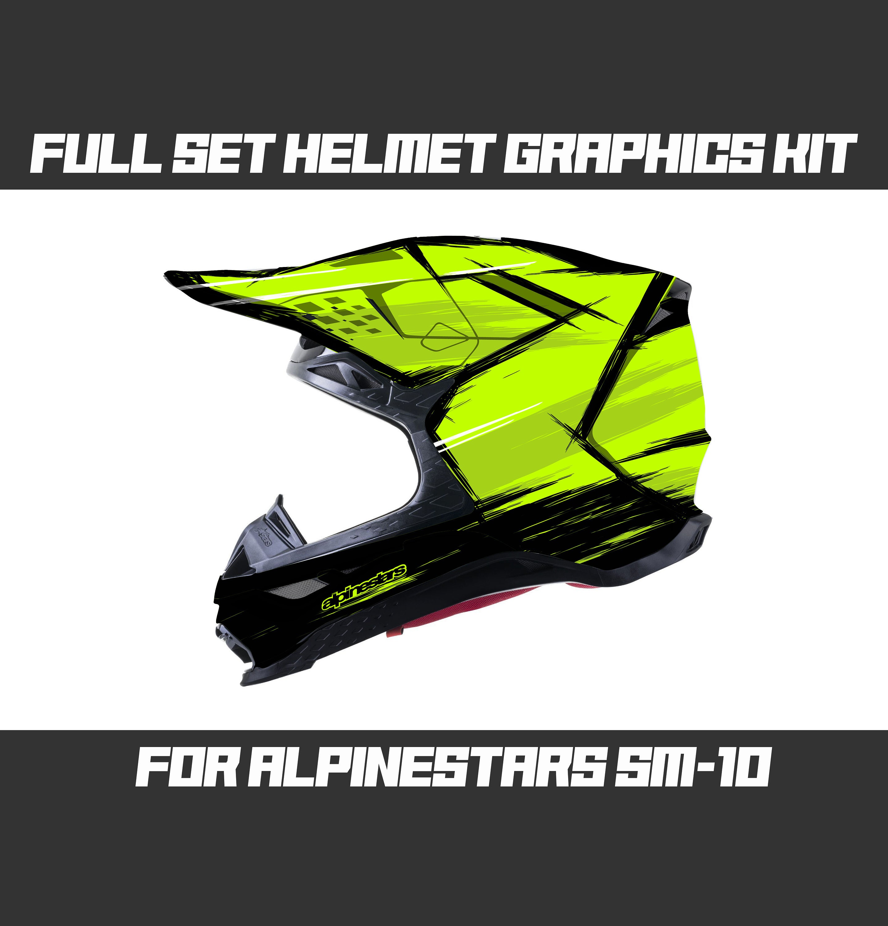 Alpinestars Motorsport Sticker - 80x185mm Glossy Decal For Cars, Bikes, Gear