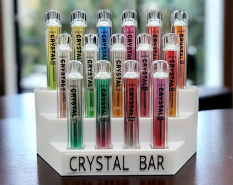 Crystal bar vape 15 piece display/ organiser stand