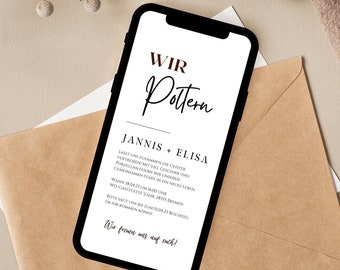 Invitación digital despedida de soltero | Tarjeta electrónica de despedida de soltero | Invitación despedida de soltero Whatsapp | Personalizado con el texto deseado.
