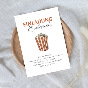 Voucher Cinema Template | Printable cinema voucher | gift idea | Voucher to design | Personalized Gift Voucher |