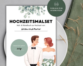 Wedding Coloring Book for Kids | Coloring Book Wedding Guest Gift 13 Pages Download | Wedding Coloring Book PDF | Wedding coloring pages | kids coloring book