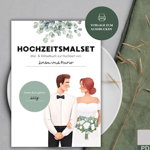 Bruiloft kleurboek voor kinderen | Kleurboek bruiloftsgast cadeau 13 pagina&#39;s downloaden | Bruiloft kleurboek PDF | Kleurplaten bruiloft | Kleurboek voor kinderen