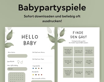 Baby Shower Games | Baby Shower Fill-In Cards Set | 7x baby shower tip cards to print out | Baby Shower Advice Cards | Baby Shower Instant Download