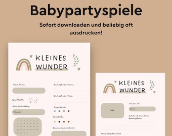 Baby Shower Games Set | Baby Shower Fill-in Cards | 2x baby shower tip cards to print | Baby Shower Advice Cards | Baby Shower Instant Download