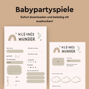 Juego de juegos para baby shower | Tarjetas de relleno para baby shower | 2x tarjetas de consejos para baby shower para imprimir | Tarjetas de consejos para baby shower | Descarga instantánea de baby shower