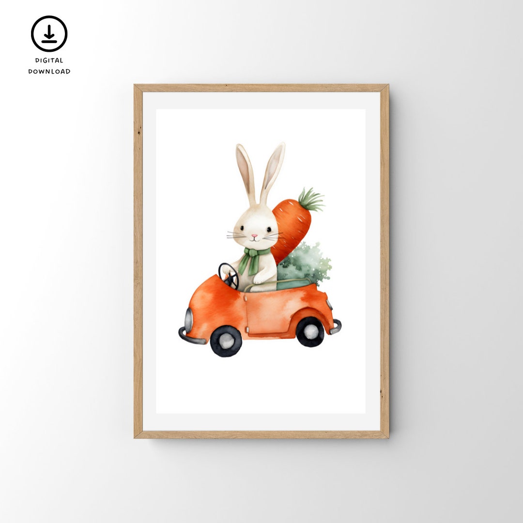 Hase Poster Kinderzimmer Zum Ausdrucken kinderzimmer Poster - Etsy