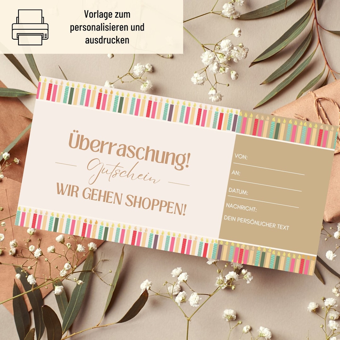 Voucher Shopping Template Voucher Trip to Print Voucher Shopping Tour